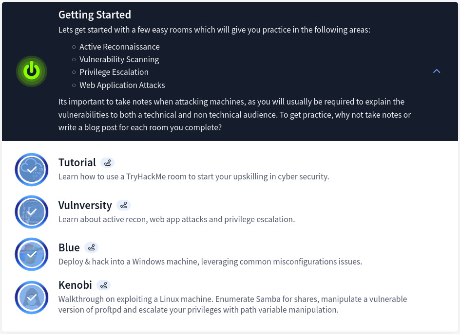 TryHackMe Offensive PenTesting Pathway